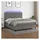 vidaXL Boxspringbett 180 x 200 cm Dunkelgrau