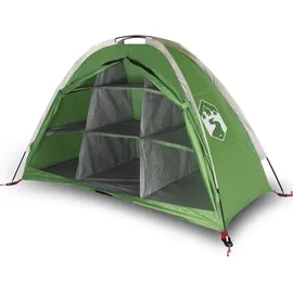 vidaXL Camping-Organizer-Zelt 9 Fächer Grün Wasserdicht