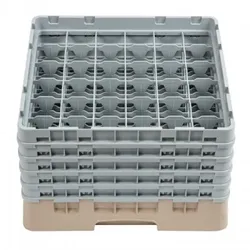 Cambro Gläserspülkorb beige mit 36 Fächern max Glashöhe 25,7cm. Dieser Gläserspülkorb bietet
