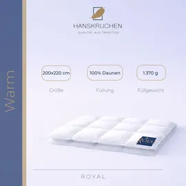 HANSKRUCHEN Hanskruchen, Royal (1370 g, Daune, 200 x 220 cm