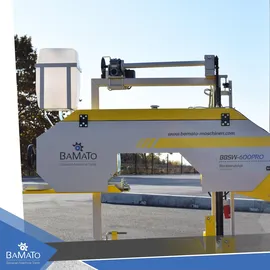 BAMATO Blockbandsäge BBSW-600PRO mit 6,9m Rollbahn