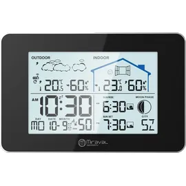 Miraval LCD Funk-Wetterstation Schwarz 4-MV5792-1