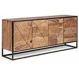 BIZZOTTO Sideboard Egon 175 x 76 x 40 cm Beige