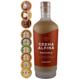 Marzadro Crema Alpina Nocciola Haselnuss Likör + 9 Edelschokoladen in 9 Sorten