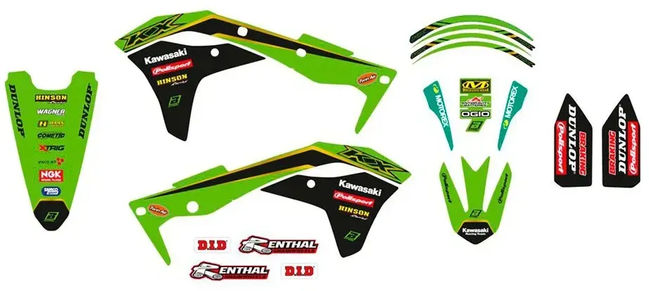 Blackbird Racing Replica Krt 20 Grafik-kit - Multicolor - One Size