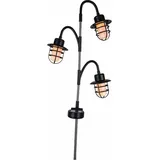 Lumi Jardin Solarleuchte Kunststoff Höhe 74 cm 1 Stück schwarz