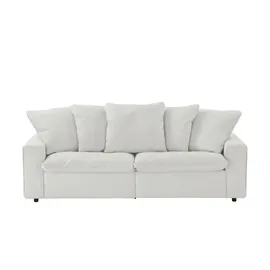 Sofa.de Big Sofa Stoff 3-Sitzer Grau