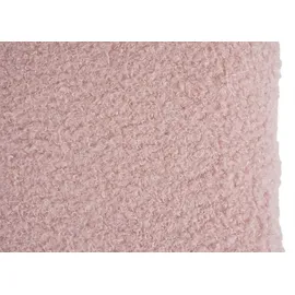 Mendler 2er-Set Esszimmerstuhl HWC-K88, Lehnstuhl Stuhl, Holz Poly-Rattan Metall Bouclé ~ Stoff/Textil rosa