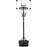 vidaXL Basketballständer Transparent 216-250 cm Polycarbonat