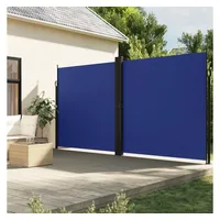 vidaXL Seitenmarkise Ausziehbar Blau 220x600 cm