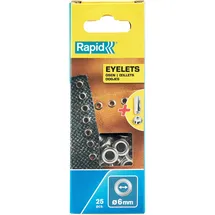 Rapid Ösen 6mm, 25 Stück
