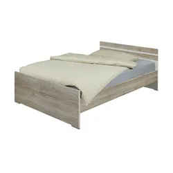 Futonbett  Caja , holzfarben , Maße (cm): B: 126 H: 72 T: 204