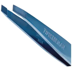 Tweezerman Slant Tweezer - Schräg, Bell Bottom Blue Pinzette