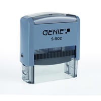 Genie S-502 Selbstfärbestempel Benutzerdefinierter Stempel Kunststoff