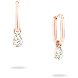 Echtzeit Creolen Like Diamonds roségold Edelstahl 2,2 cm