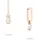 Echtzeit Creolen Like Diamonds roségold Edelstahl 2,2 cm