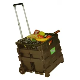 Buri Klappbare Rollbox schwarz 38 x 36 x 33 cm