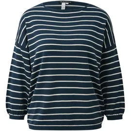 QS Strickpullover blau/bunt M