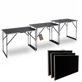 Grafner 3-teiliger Multifunktionstisch Tapeziertisch klappbar höhenverstellbar