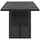 vidaXL Gartentisch mit Glasplatte 190 x 80 x 74 cm Schwarz