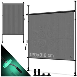 Kesser Windschutz 120 x 310 cm grau