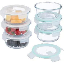 Relaxdays Glasbehälter 620 ml 6 St.