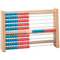 Wissner WISSNER® aktiv lernen - 100 er Rechenrahmen, rot/blau - RE-Wood®