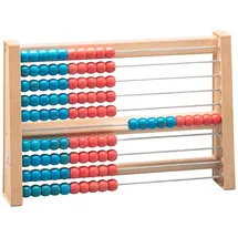 Wissner WISSNER® aktiv lernen - 100 er Rechenrahmen, rot/blau - RE-Wood®