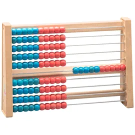 Wissner WISSNER® aktiv lernen - 100 er Rechenrahmen, rot/blau - RE-Wood®