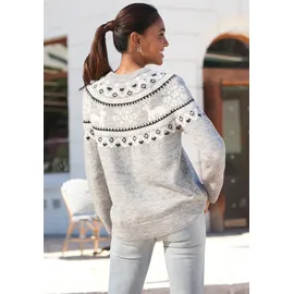 LASCANA Norwegerpullover grau 40/42