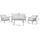 MCW Gartenlounge Set 4-tlg. Creme