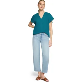 Zero Klassische Bluse Deep Lagoon 42