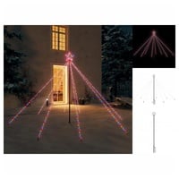 VidaXL Weihnachtsbaum-Lichterkette Indoor Outdoor 400 LEDs Bunt 2,5 m