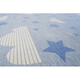 Esprit Kinderteppich Blau, Hellblau, Dunkelblau, Pastellblau, - 100x160 cm