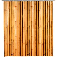 Wenko Duschvorhang Bambusa 180 x 200 cm braun