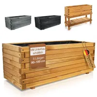 BooGardi Pflanzkasten 140 x 42 x 38 cm Braun
