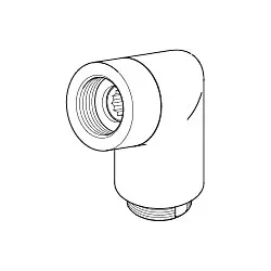 Dornbracht Nippel 20Grad 04240418700-08 Schlauchbrause, platin