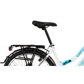 Rezzak 24 Zoll RH 42 cm weiß/türkis