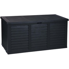 PROGARDEN Gartenbox mit Rollen 300 L Dunkelgrau