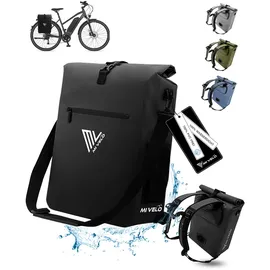 MIVELO Fahrradtasche 3in1 jeansblau