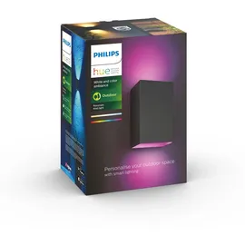 Philips Resonate Outdoor Wandleuchte schwarz