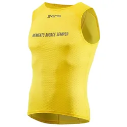 Skins Fahrrad-Tank Top Sleeveless Baselayer gelb Herren