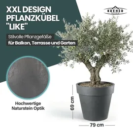 Kreher LIKE Ø 79 x 58 cm Grau