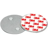 Unitec Magnethalterung für Rauchmelder, Feuermelder, Rauchwarnmelder, rund, 70 mm Durchmesser, extrem starker Magnet, Montage ohne Werkzeug