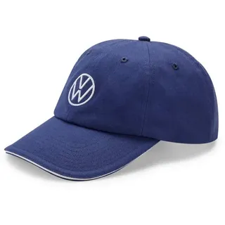 Volkswagen 000084300AT530 Basecap Kappe Cap Baseballcap blau, mit neuem VW Logo