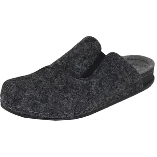 Miccos Herren Hausschuh Filz Pantoffel, Größe:42 EU, Farbe:Grau - Grau - 42