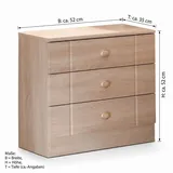 bv-vertrieb Schlafzimmer-Set Seniorenbett Komfortbett Nachtkonsole Eiche sonoma dekor, (1-tlg), Eiche sonoma dekor beige