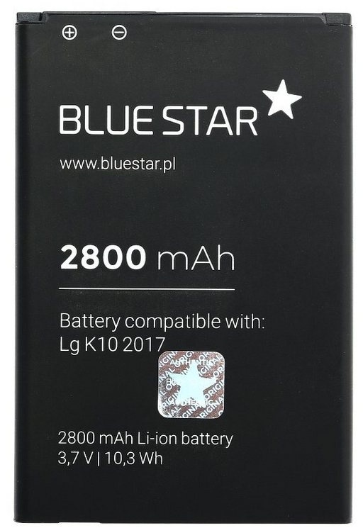 BlueStar Akku Ersatz kompatibel mit LG K10 2017 2800mAh LG X400 LG K20 Plus Li-lon Austausch Batterie Accu BL-46G1F Smartphone-Akku
