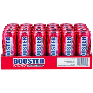 Booster Energy Drink Juicy 0,33 Liter Dose, 24er Pack