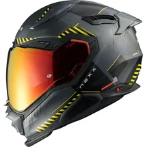 NEXX X.WST3 Fluence, Integralhelm - Matt Schwarz/Grau/Neon-Gelb - XXL